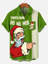 Men's Christmas Funny Graphic Short Sleeve Hawaiian Shirt